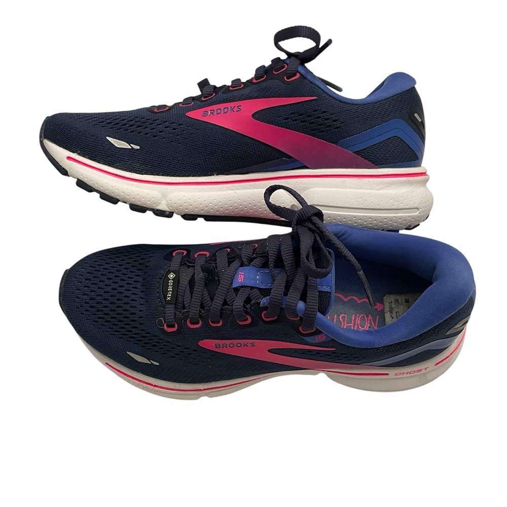 Brooks Womens Ghost 15 Dark Blue Running Shoes Size 6.5 Medium (B, M) - Picture 8 of 13